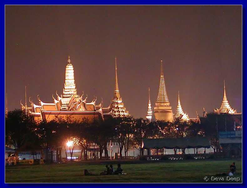 Thailand Bangkok Grand Palace by night 40123 193548